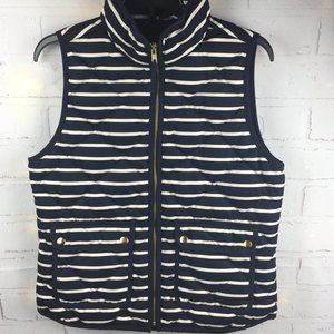 JCREW: Womens-Navy/Striped Vest-SZ: Small